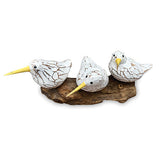 Triple Bool Bird on Root white and yellow