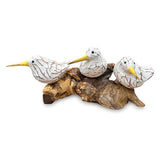 Triple Bool Bird on Root white and yellow