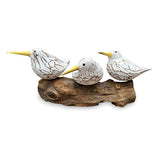 Triple Bool Bird on Root white and yellow