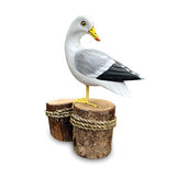 Seagull on Mooring Posts