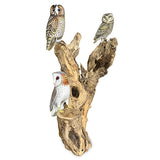 Special Large Sculpture with 3 Large Owls