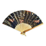 Bali Batik Fabric Folding Fans 30cm (pack of 10 mixed colours)