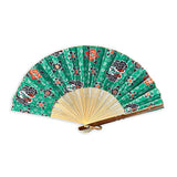 Bali Batik Fabric Folding Fans 30cm (pack of 10 mixed colours)