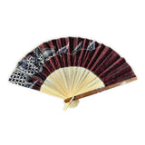 Bali Batik Fabric Folding Fans 30cm (pack of 10 mixed colours)