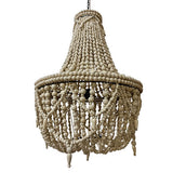 Artisan Beaded Lampshade 50x50x65cm Bali Sand