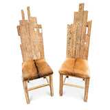 Root Goat Skin Dining Chair (ONE CHAIR ONLY)