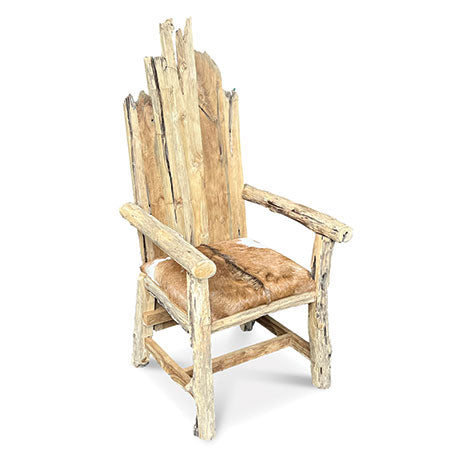 Root Goat Skin King Chair (ONE CHAIR ONLY)