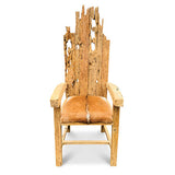 Root Goat Skin King Chair (ONE CHAIR ONLY)