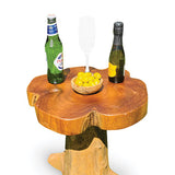 Driftwood style Teak Root Mushroom mini side table or stool