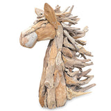 Root Horse's Head large with Flowing Mane