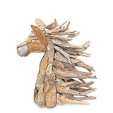 Root Horse's Head large with Flowing Mane