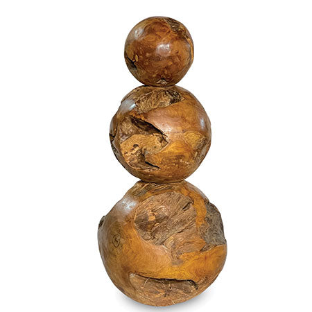 Root Pyramid Ball Sculpture