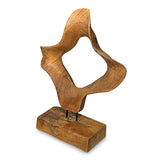 Teak Hoop Sculpture