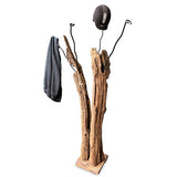 Driftwood Double Sculpture Coat Stand