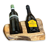 Driftwood Wine Holder Double