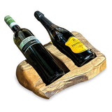 Driftwood Wine Holder Double