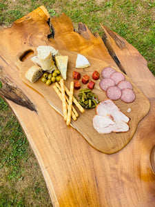 Teak Serving Platter or Chopping Board with handle 60x30